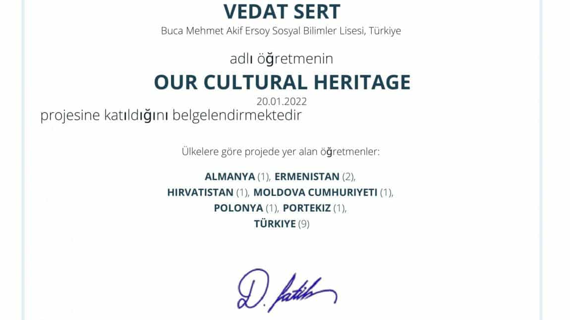 OUR CULTURAL HERITAGE