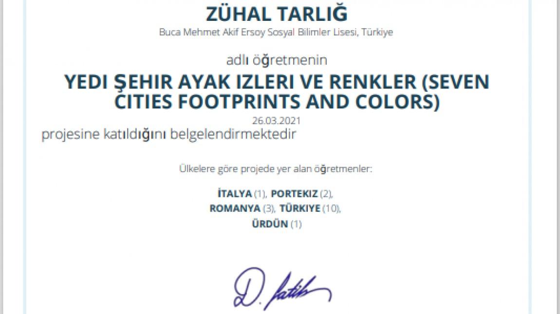 Seven Cities Footprints And Colors Etwinning Project